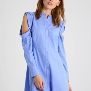 BCBGMAXAZRIA MID BLUE Women's DRESS SIZE S